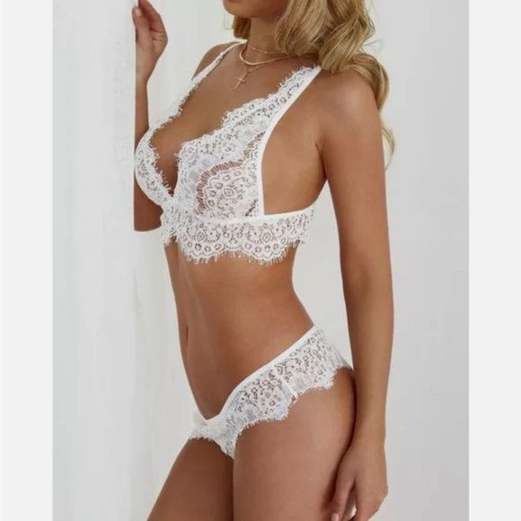 Women Sexy Lingerie Lace Bra Thong Underwear Babydoll Sleepwear Pajamas Sets - Picture 2 of 8